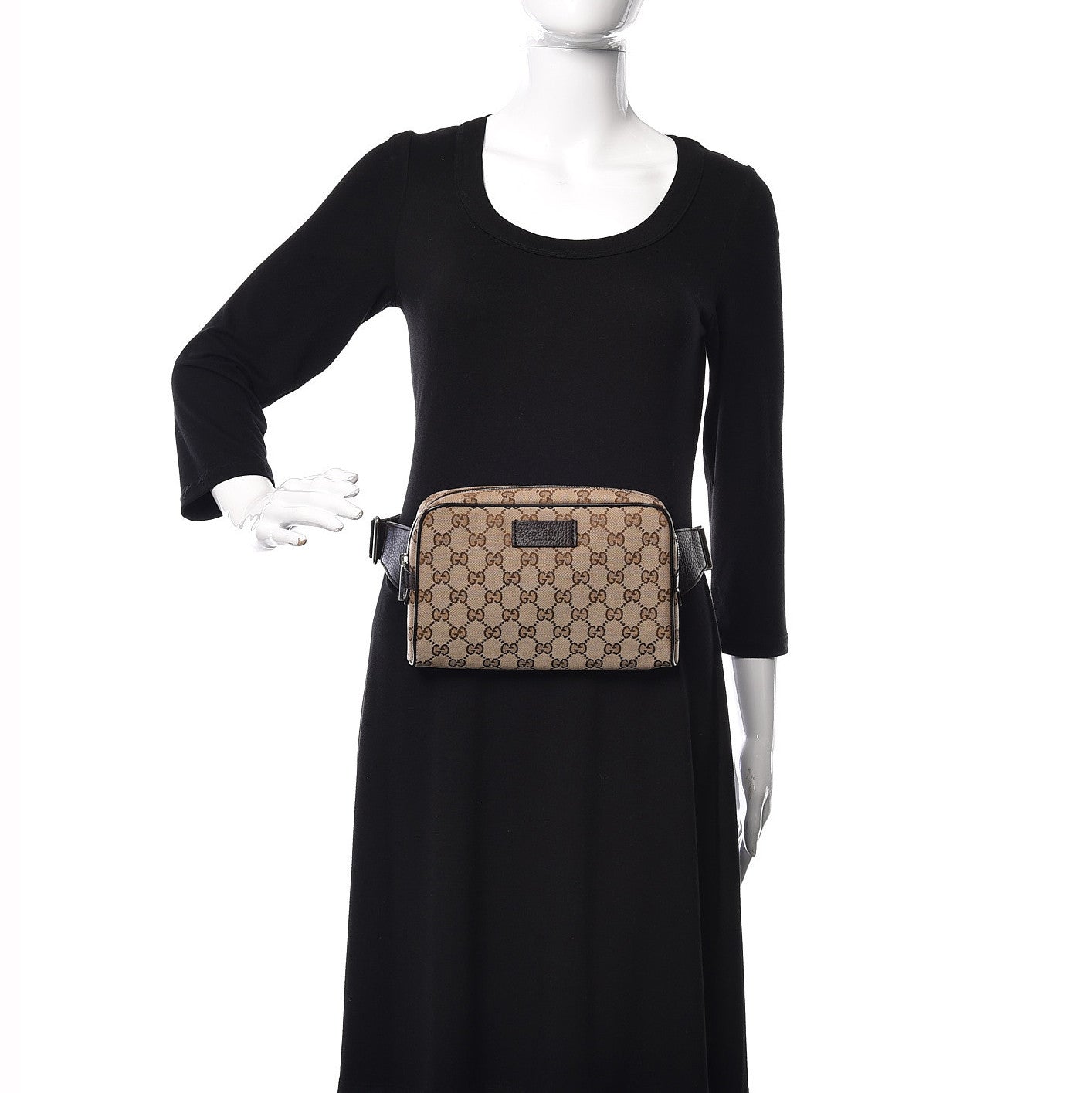 Monogram Belt Bag Dark Brown
