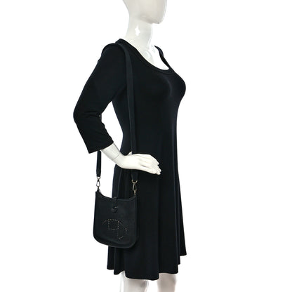 Hermes Taurillon Clemence Evelyne TPM Black 2 of 10