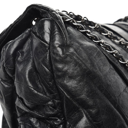 Chanel Glazed Calfskin Twisted Maxi Flap Black 14 of 14