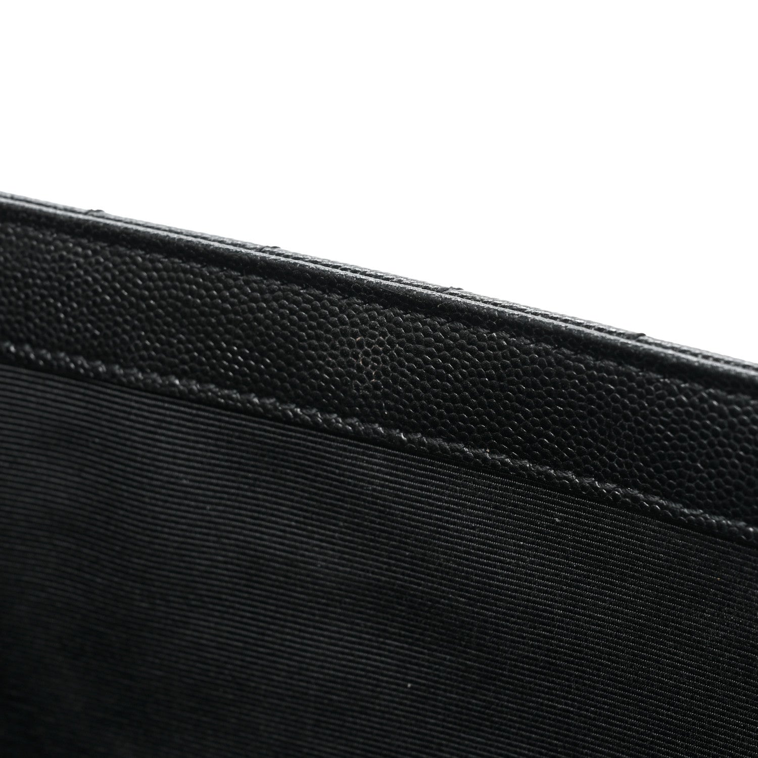 Saint Laurent Grain De Poudre Matelasse Chevron Large Monogram Satchel Black 10 of 16