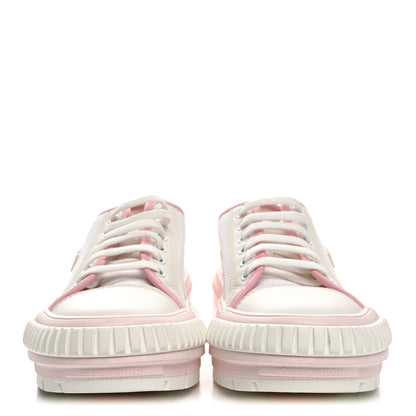 Louis Vuitton Canvas LV Squad Sneakers 38 White Pink 3 of 11