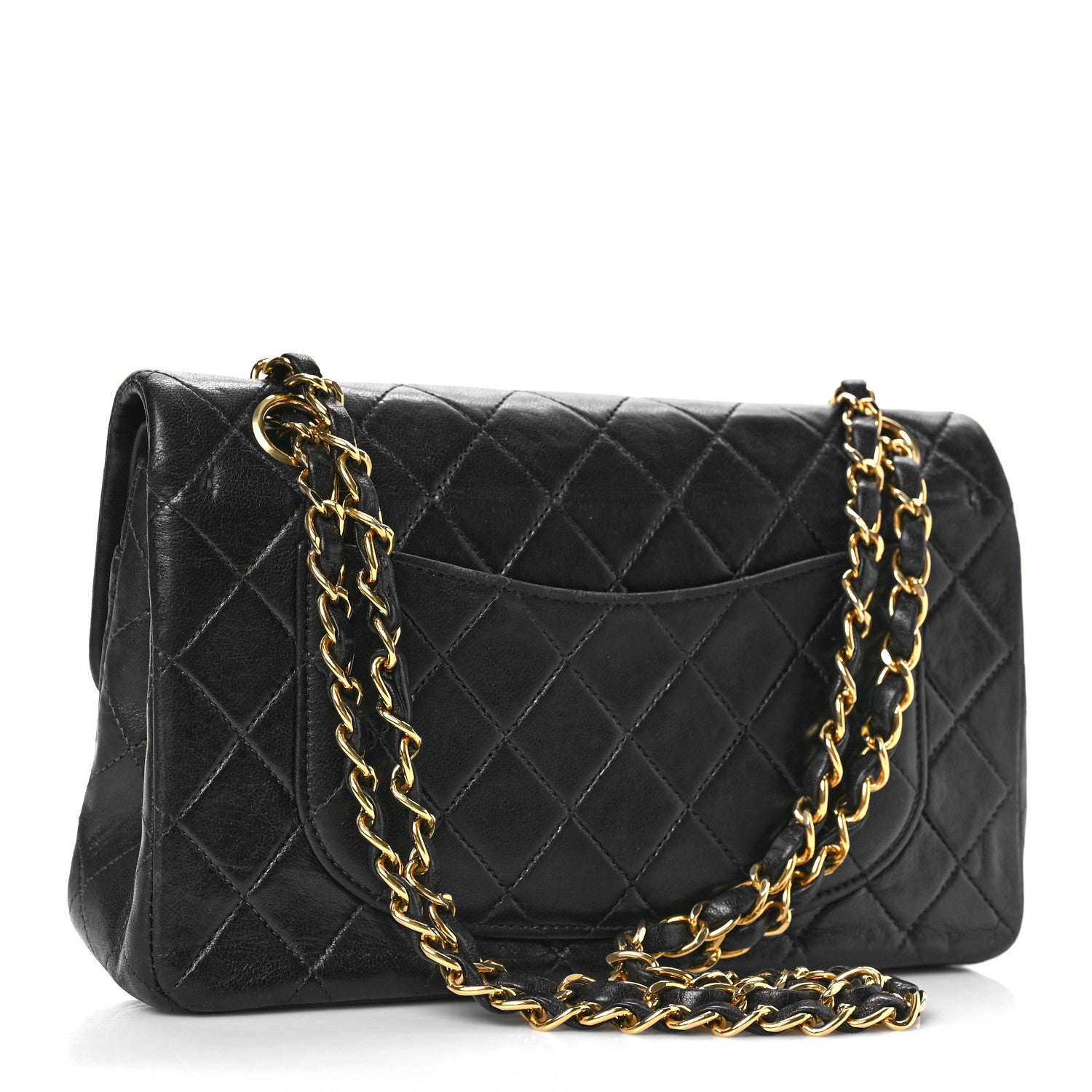 Chanel Lambskin Quilted Small Double Flap Black 3 of 12