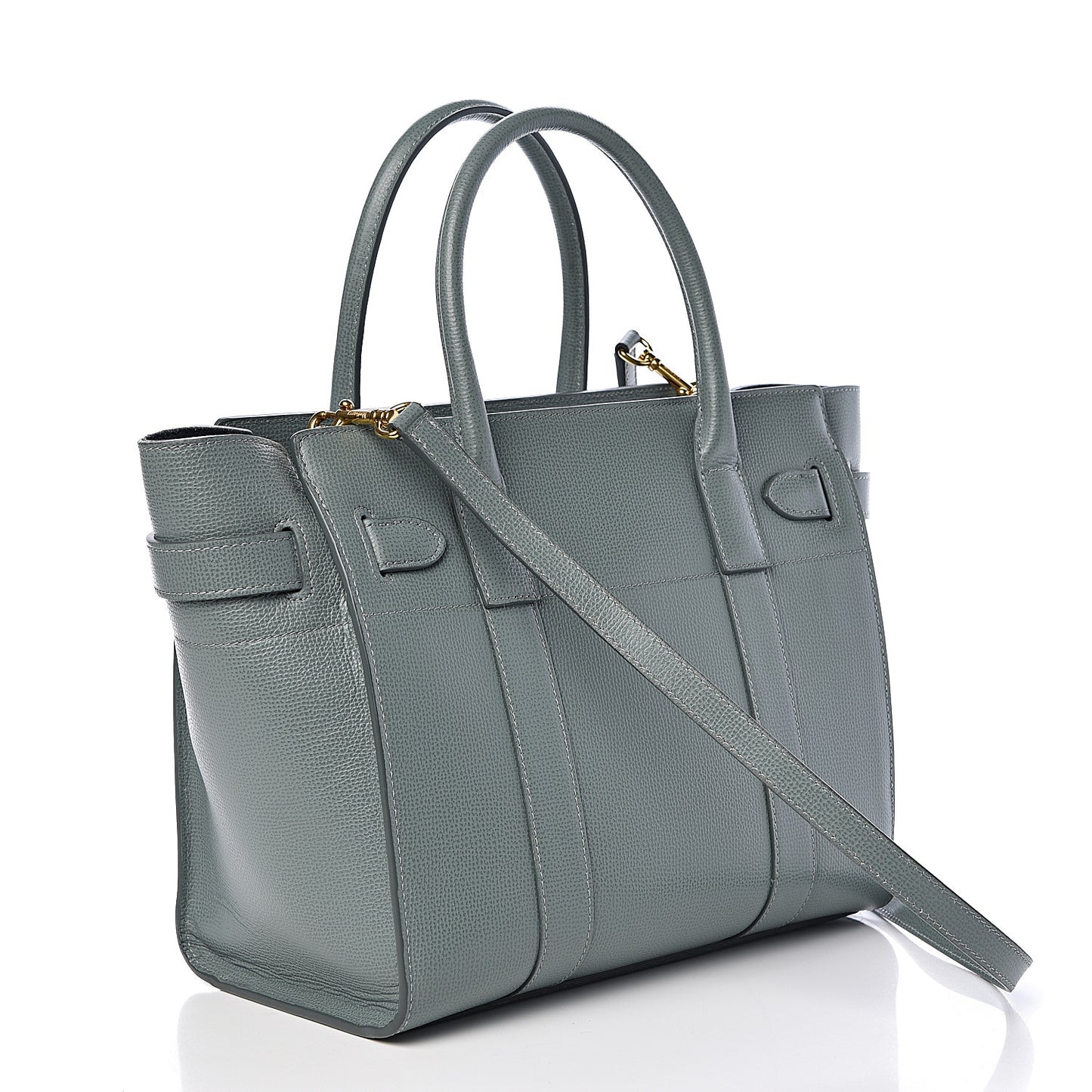 Small Classic Grain Small Zip Tote Bayswater Light Green