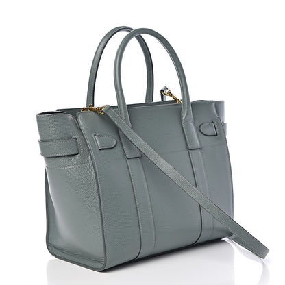 Mulberry Small Classic Grain Small Zip Tote Bayswater Light Green 3 of 15