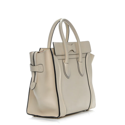 Celine Smooth Calfskin Mini Luggage Ivory 3 of 17