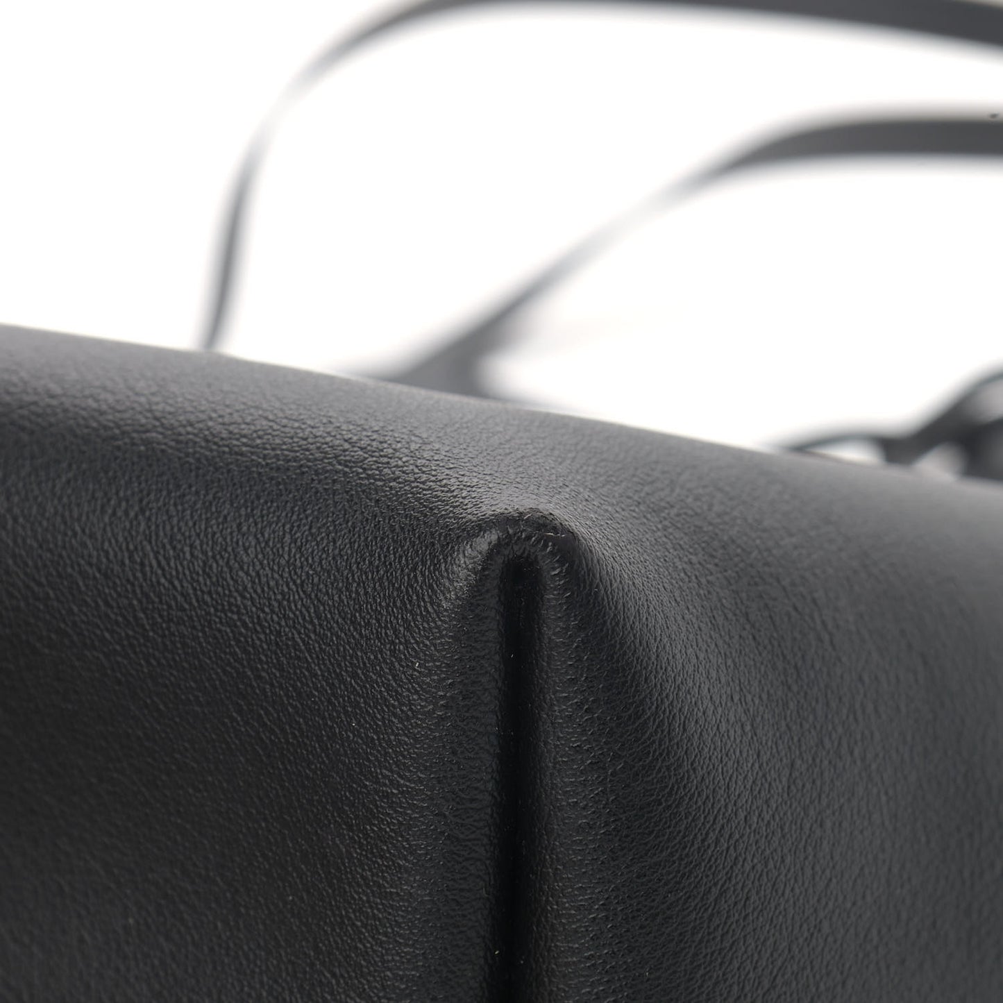 Calfskin Large Shopping Tote Black