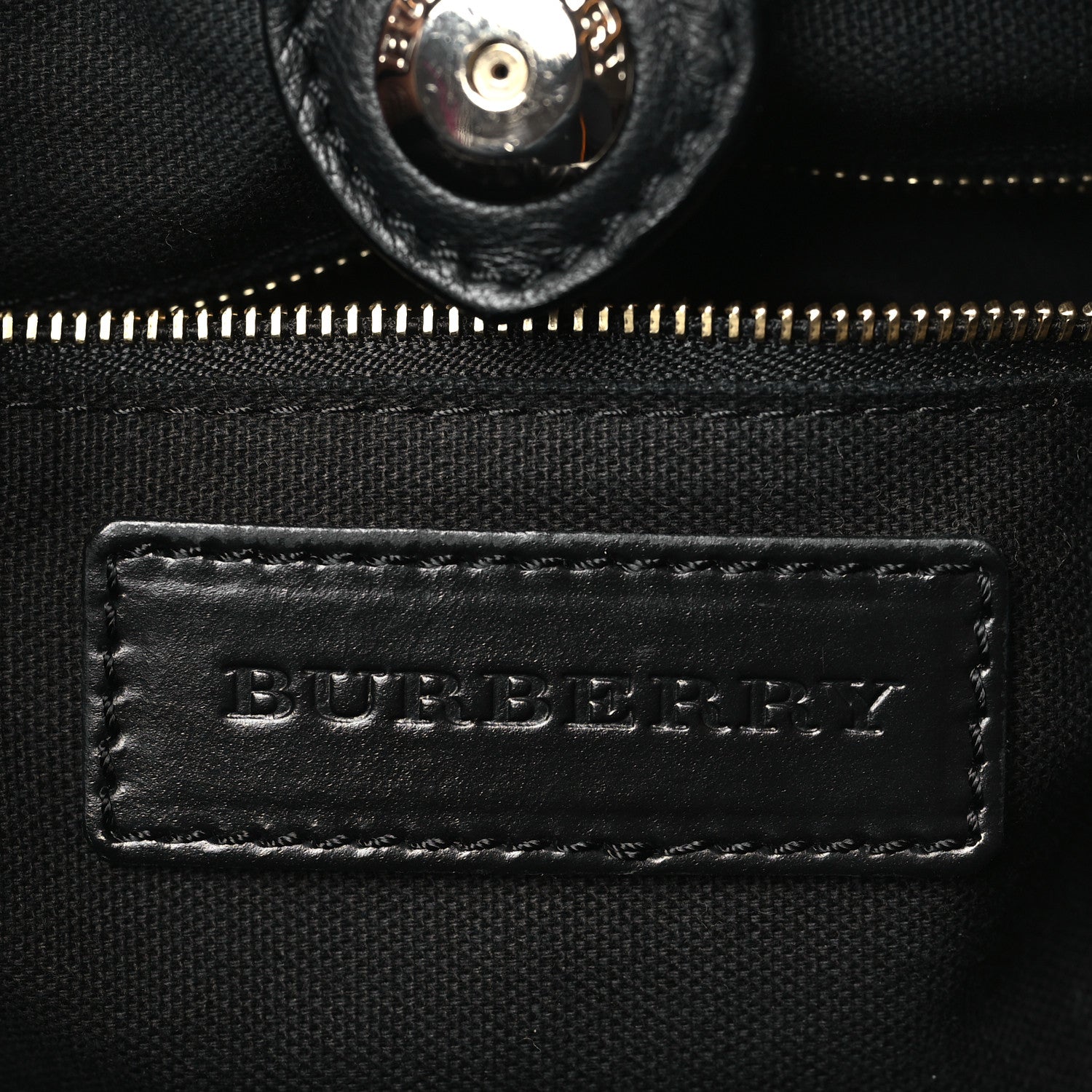 Burberry Calfskin House Check Little Crush Black 6 of 8