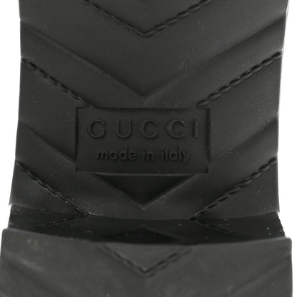 Gucci Rubber Gucci Logo Womens Platform 20/60mm Slide Sandals 38 Black 8 of 10