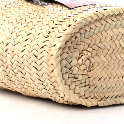 Loewe Raffia Small Basket Tote Bag Natural Tan 7 of 9
