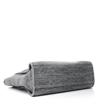 Chanel Canvas Large Deauville Tote Charcoal 4 of 11