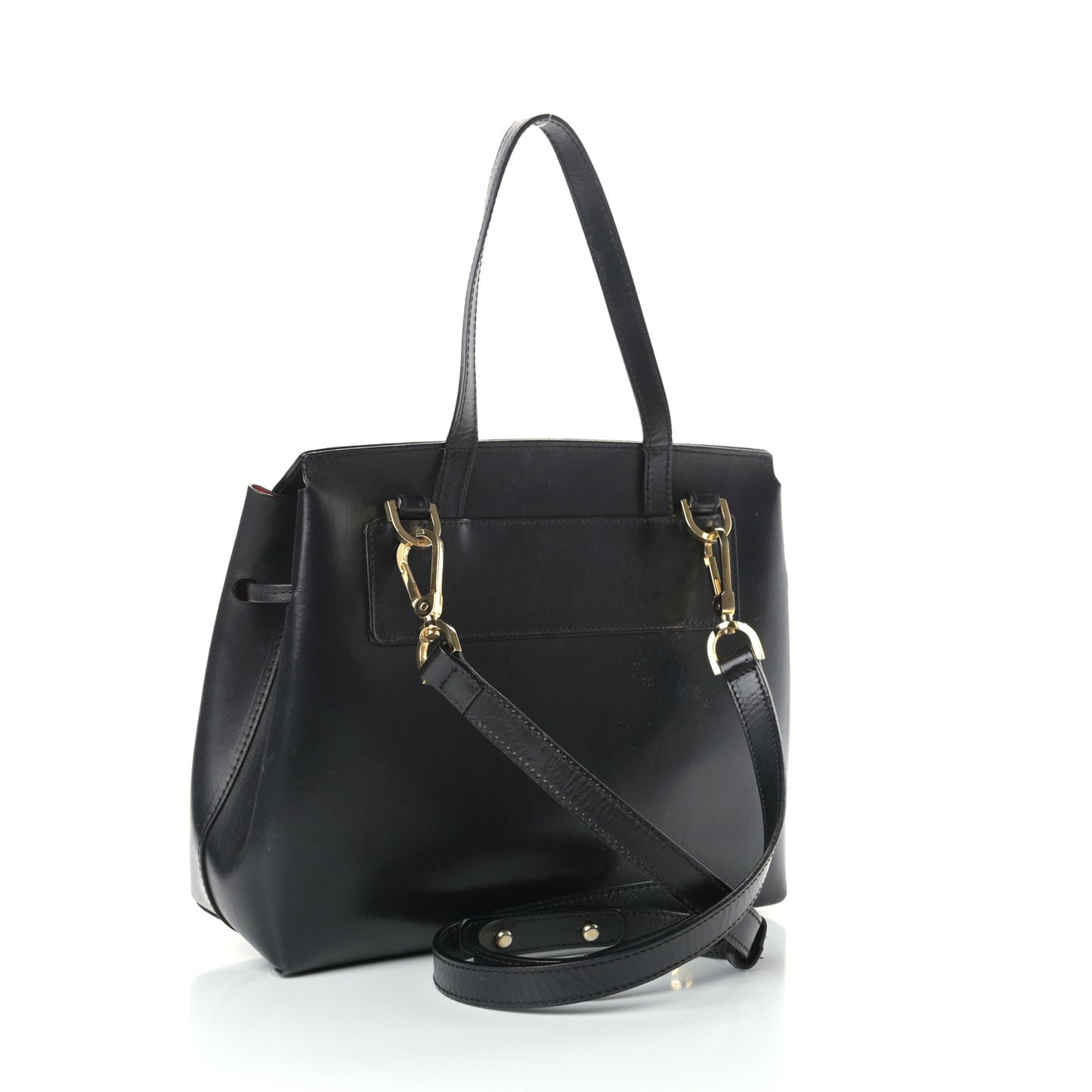 Calfskin Mini Lady Bag Black Flamma