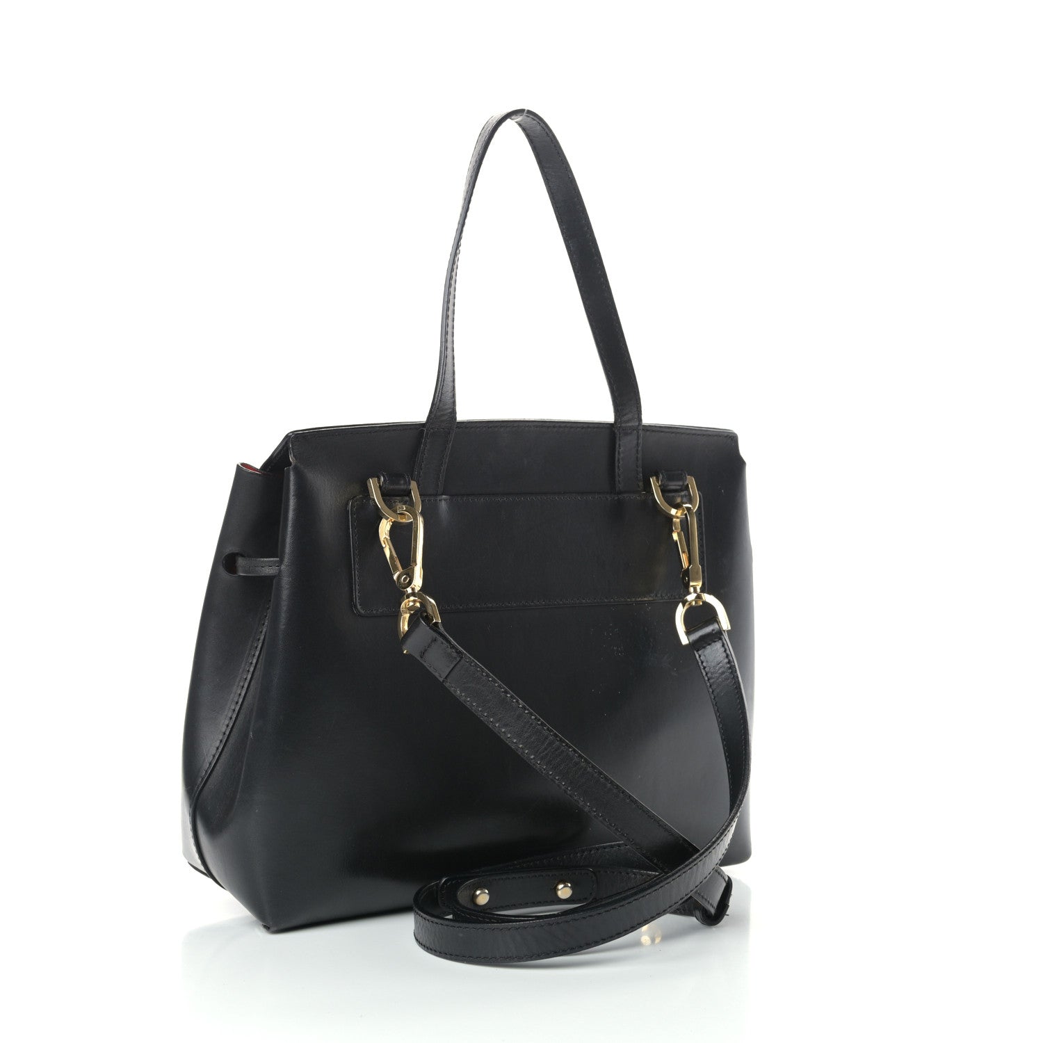 Mansur Gavriel Calfskin Mini Lady Bag Black Flamma 3 of 21