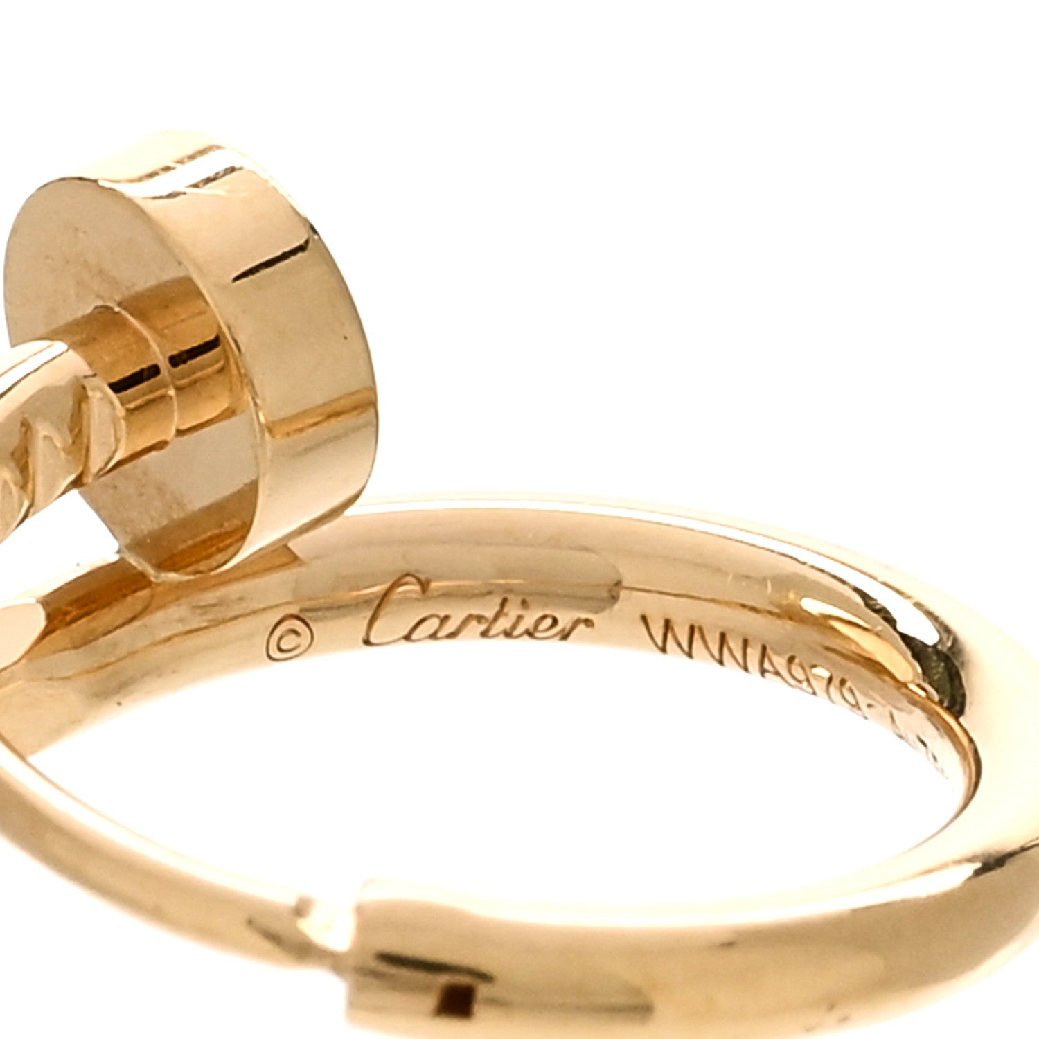 Cartier 18K Yellow Gold Juste Un Clou Single Hoop Earring 3 of 5