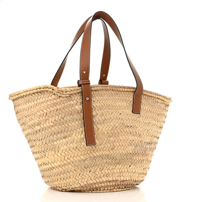 Loewe Raffia Basket Tote Bag Natural Tan 3 of 16
