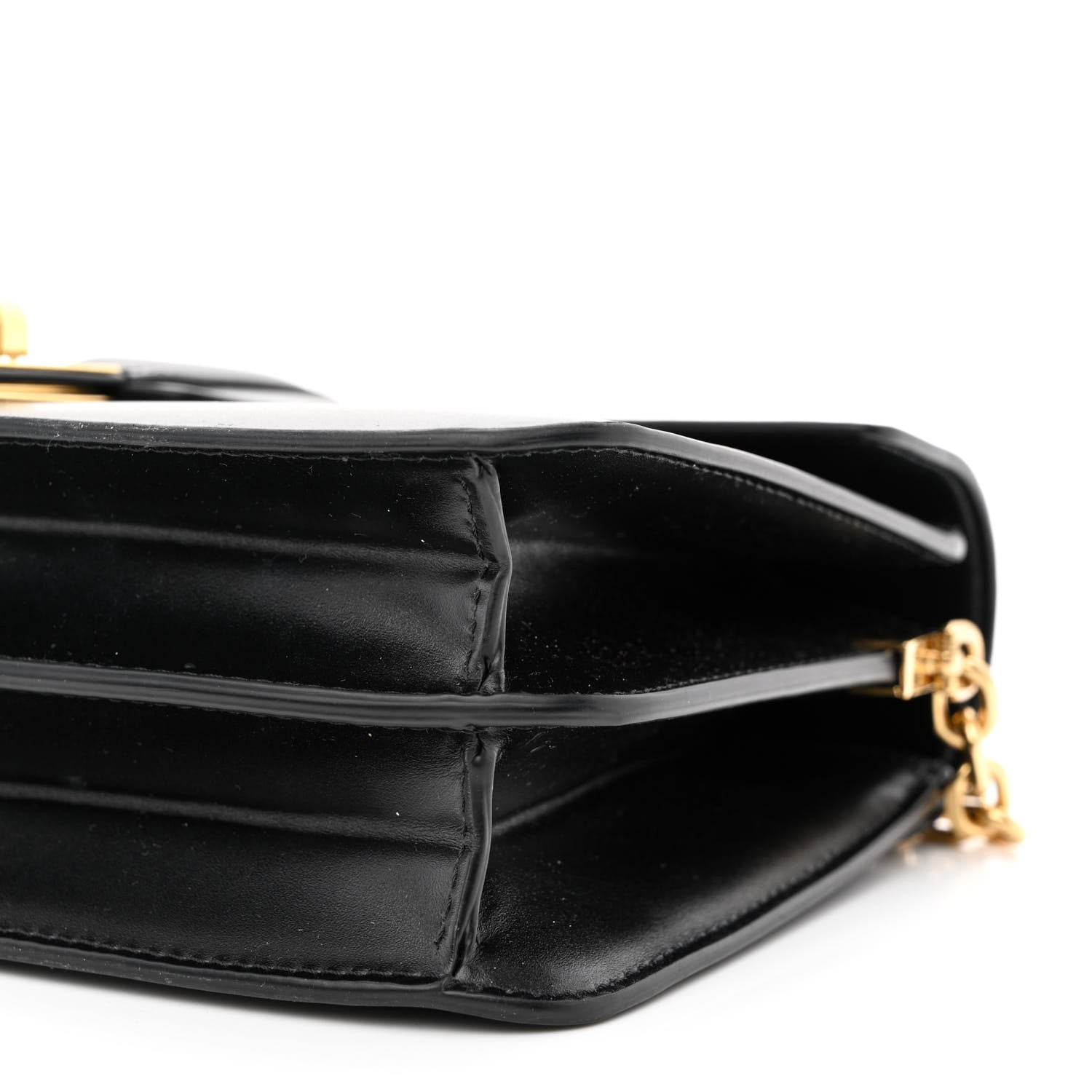 Celine Satinated Calfskin 16 Chain Bag Black 11 of 11