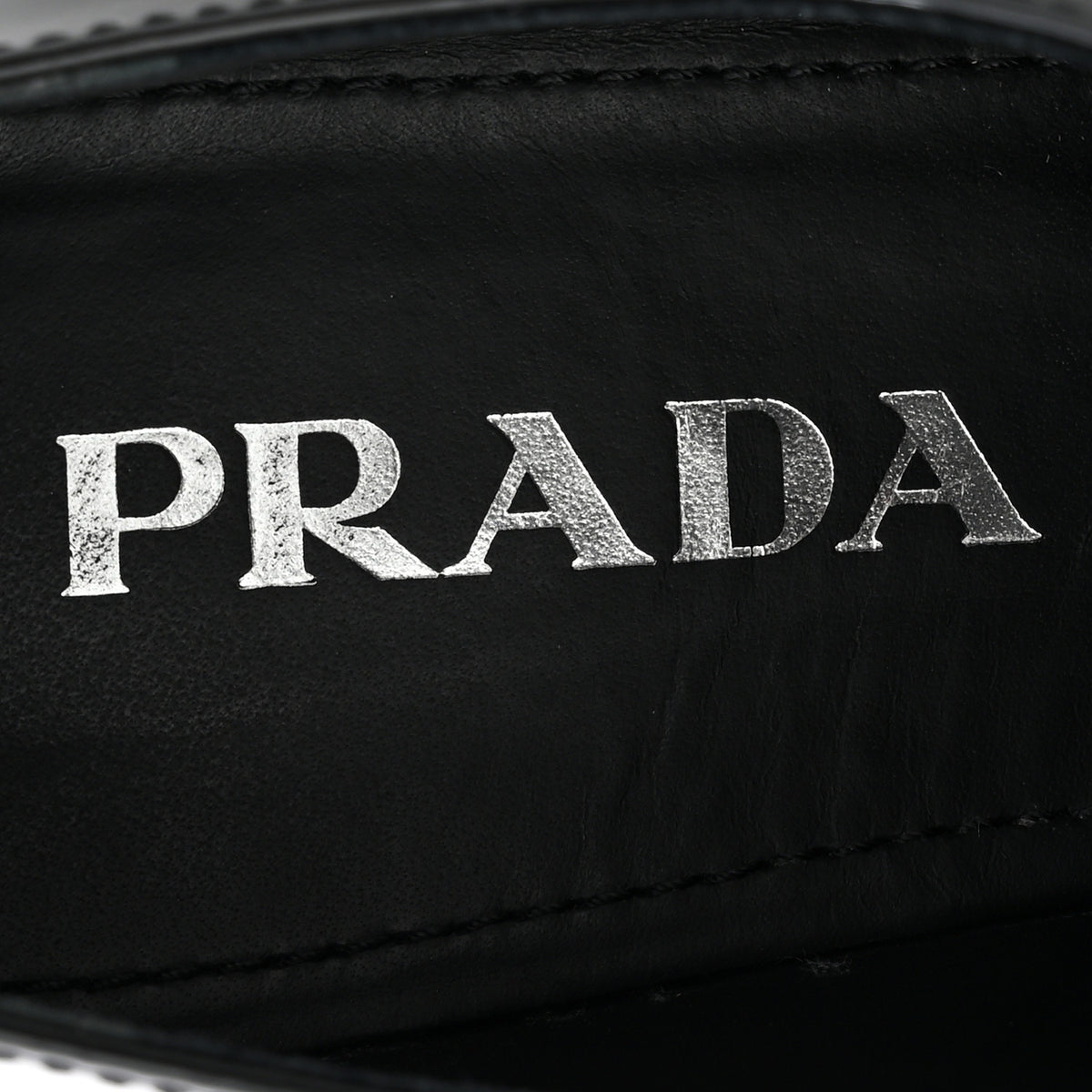 Prada Vernice Triangle 50mm Loafers 37 Black 8 of 12
