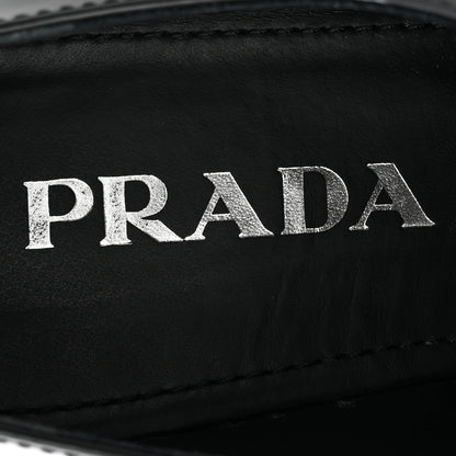 Prada Vernice Triangle 50mm Loafers 37 Black 8 of 12