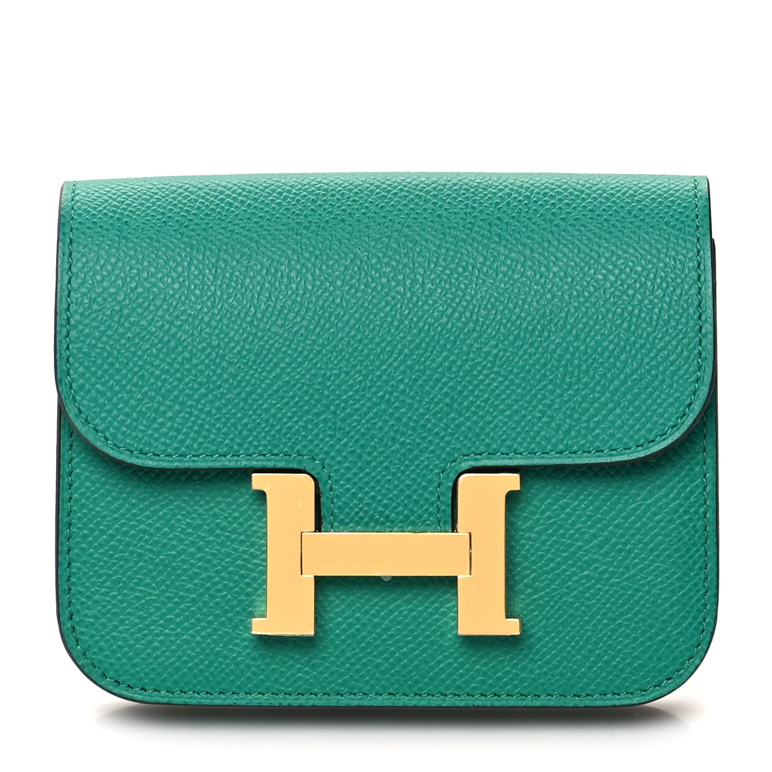 Hermes Epsom Constance Slim Wallet Vert Jade 3 of 10