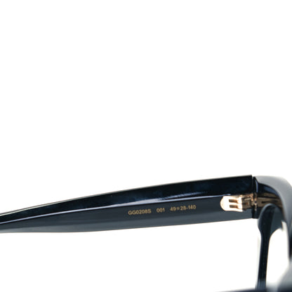 Gucci Round Frame Star Sunglasses GG0208S Black 5 of 7