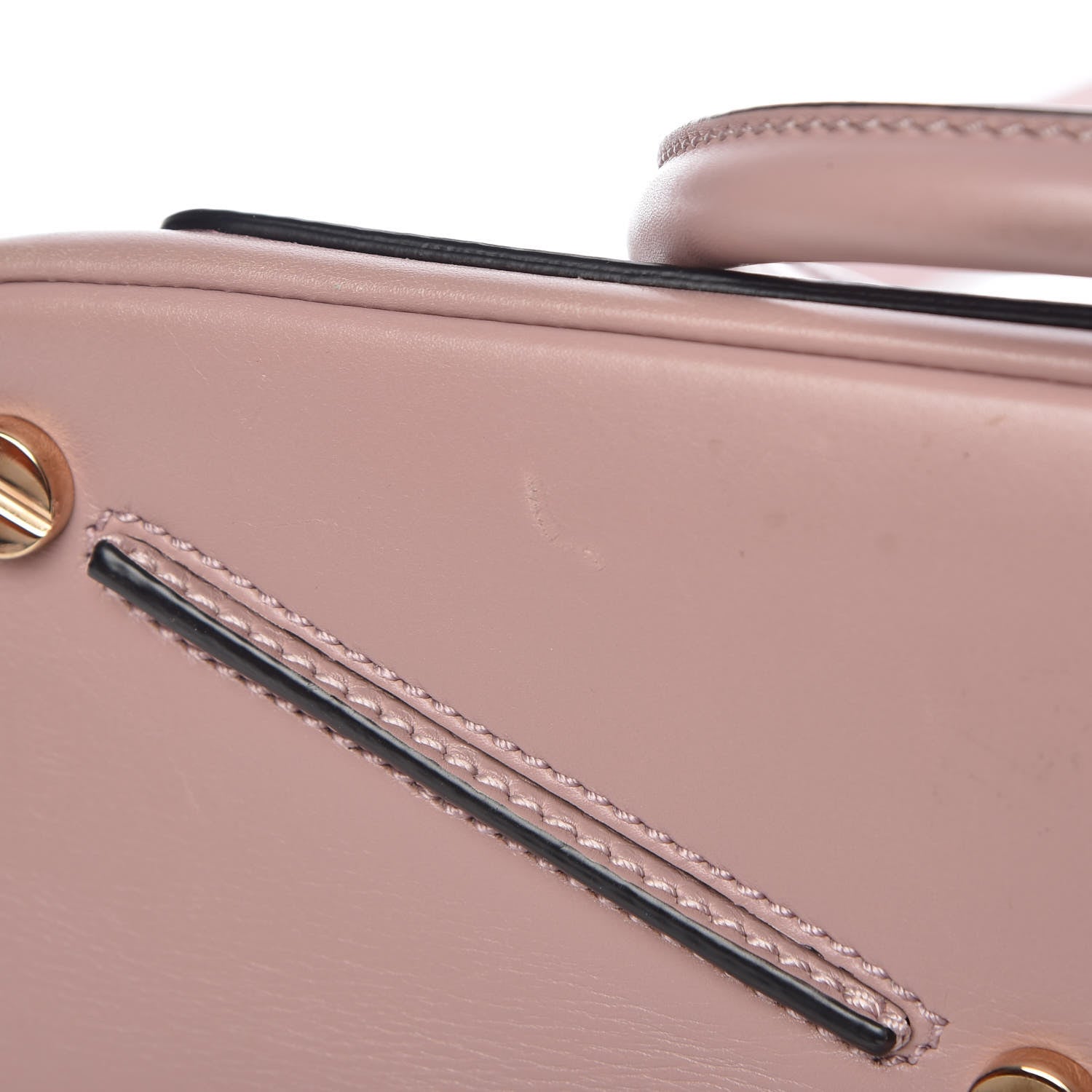 Valentino Garavani Calfskin Small Rockstud All Over Demilune Double Handle Satchel Lipstick 16 of 17