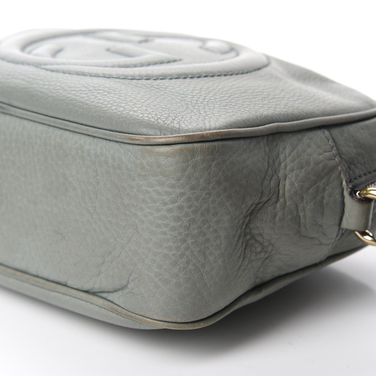 Gucci Pebbled Calfskin Small Soho Disco Bag Light Blue 7 of 19