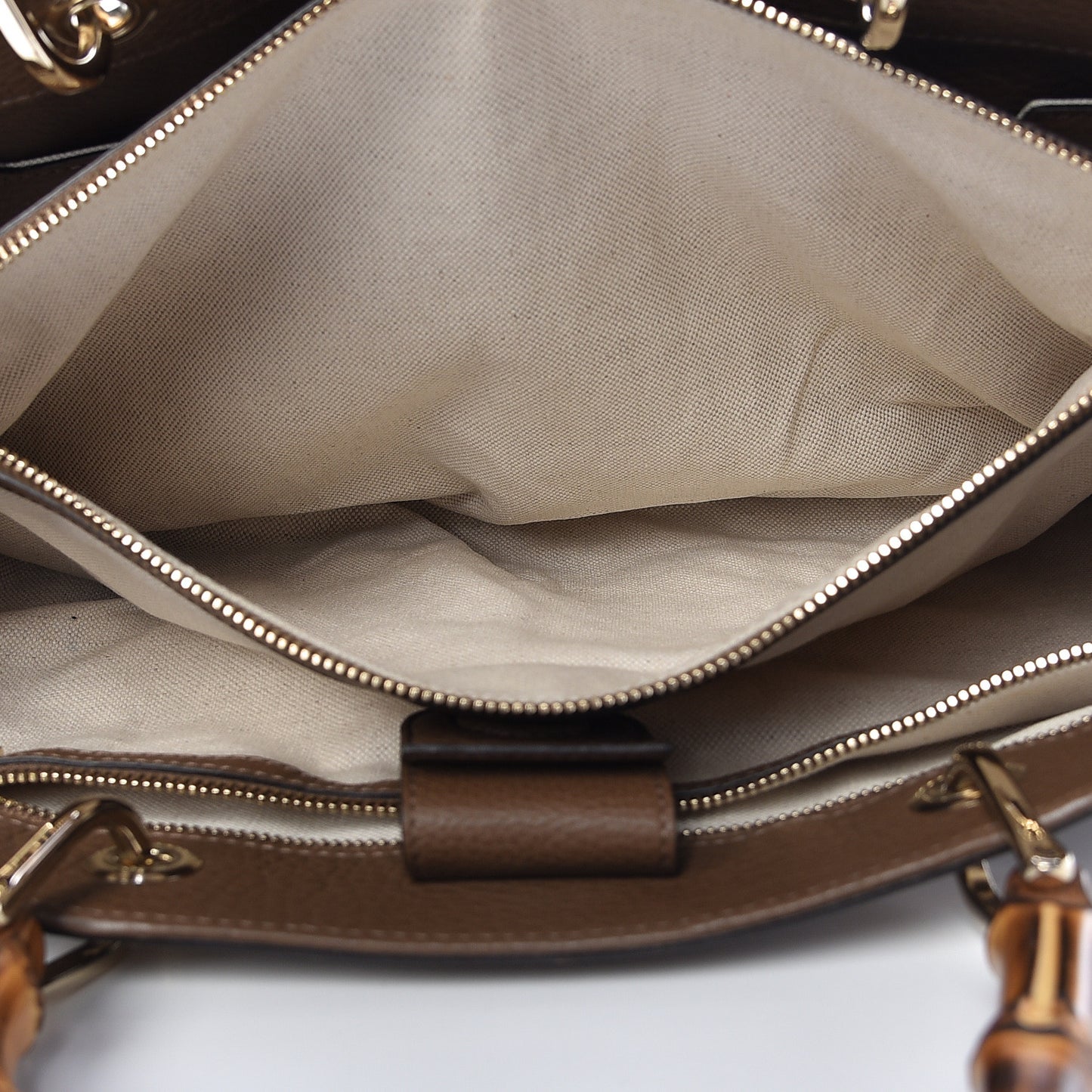Cellarius Calfskin Large Bamboo Shopper Tote Acero