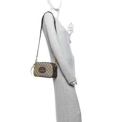 Gucci GG Supreme Monogram Web Neo Vintage Shoulder Bag Beige New Acero Crop 2 of 11