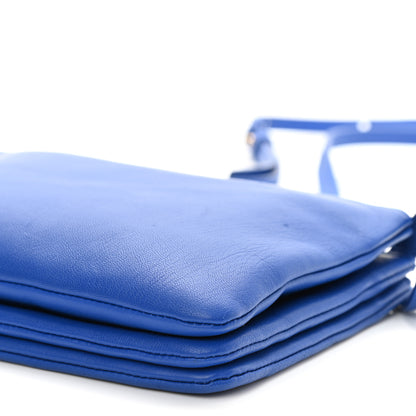 Celine Lambskin Trio Crossbody Bag Electric Blue 11 of 11