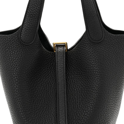 Hermes Taurillon Clemence Picotin Lock 18 PM Black 8 of 11