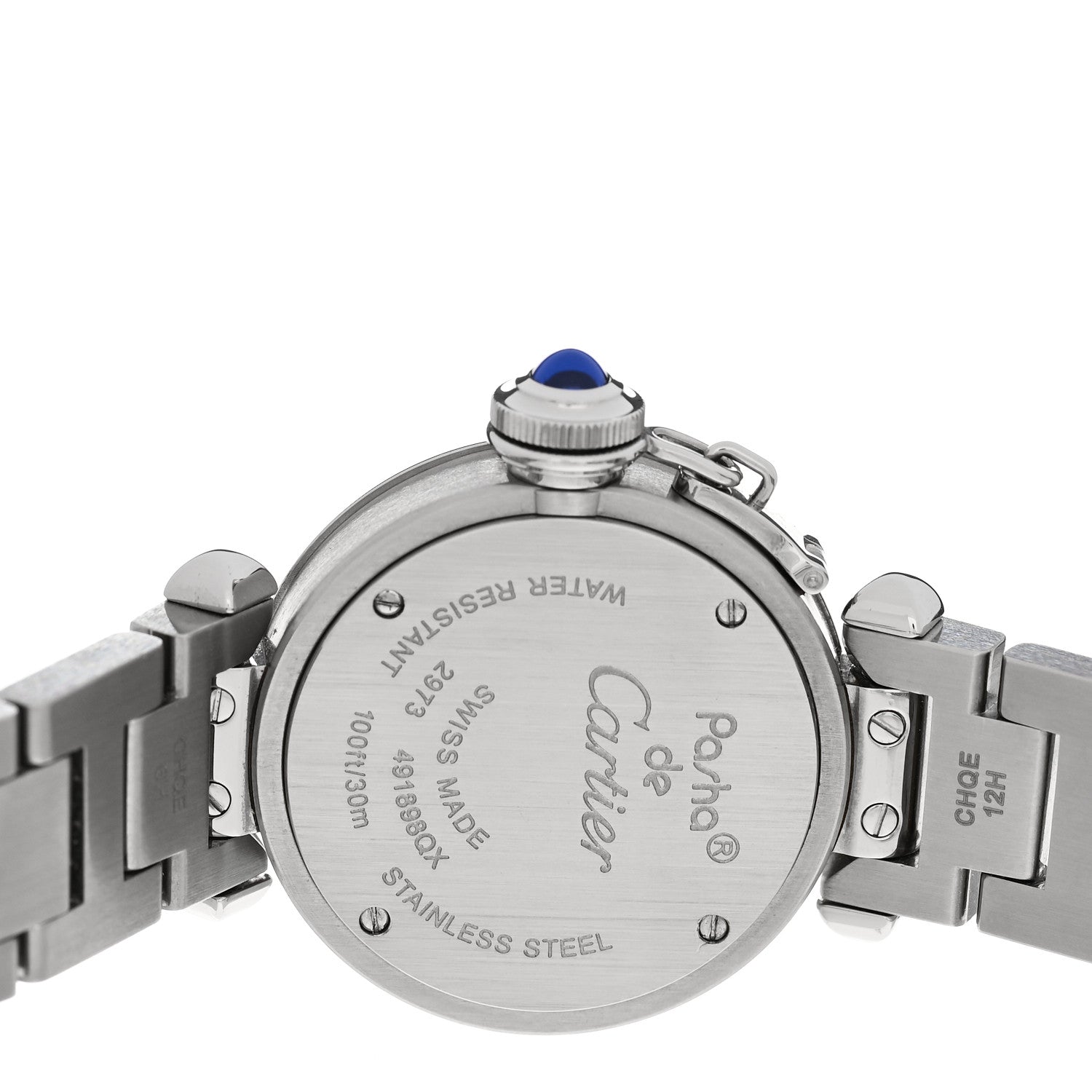 Cartier Stainless Steel 27mm Miss Pasha Quartz Watch Silver 4 of 4