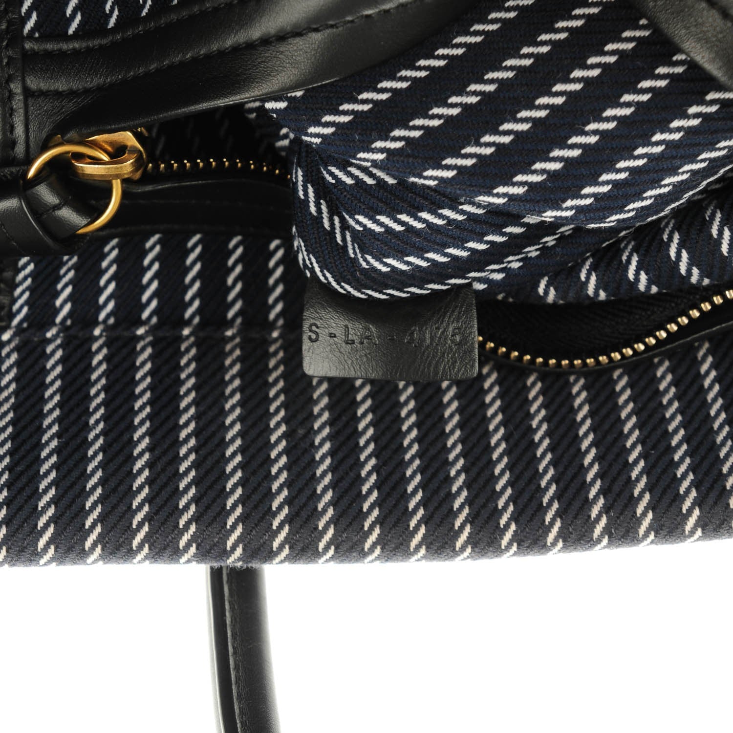 Celine Cotton Canvas Medium Phantom Luggage Navy White 7 of 7