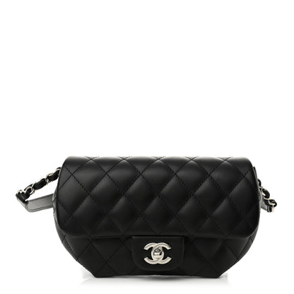 Chanel Calfskin Quilted CC Uniform Flap Belt Bag Black 1 of 10