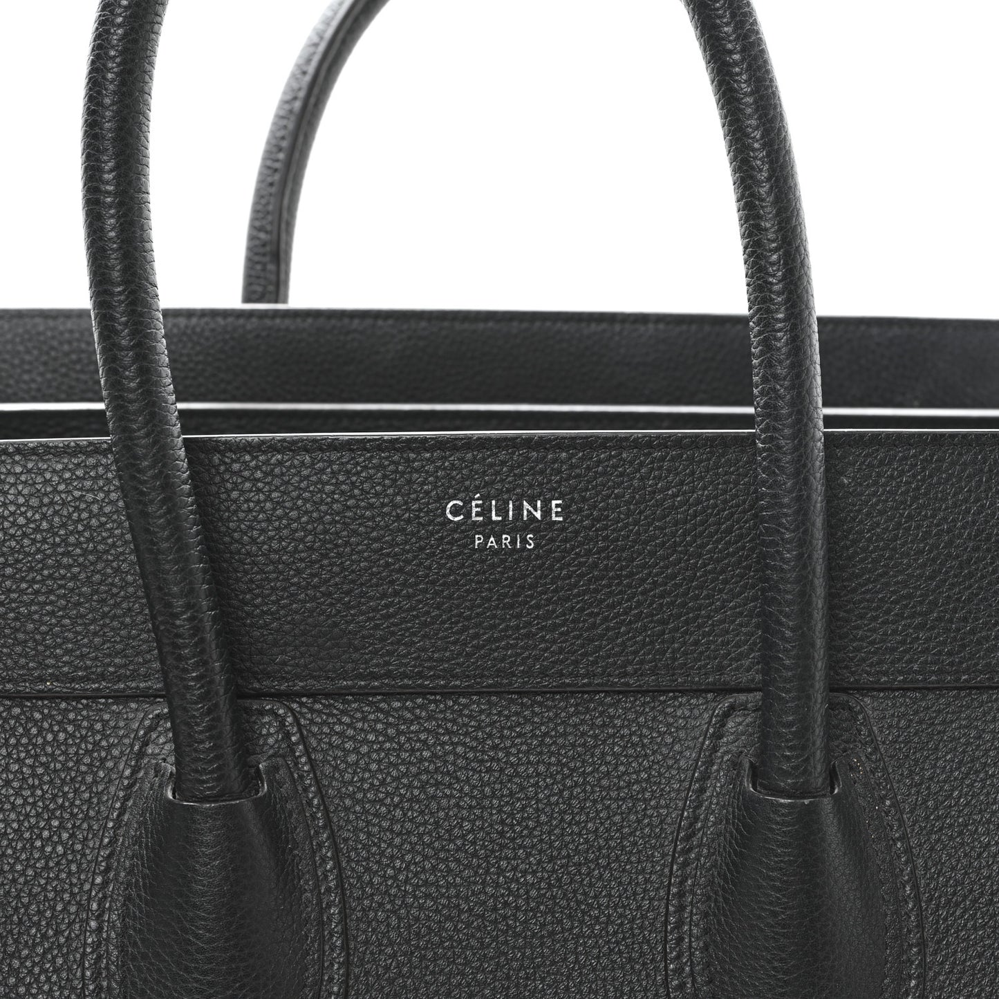 Drummed Calfskin Mini Luggage Black