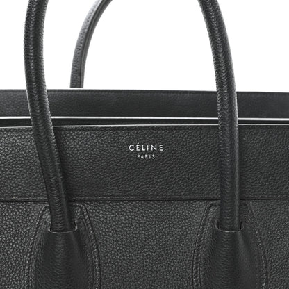 Celine Drummed Calfskin Mini Luggage Black 7 of 12