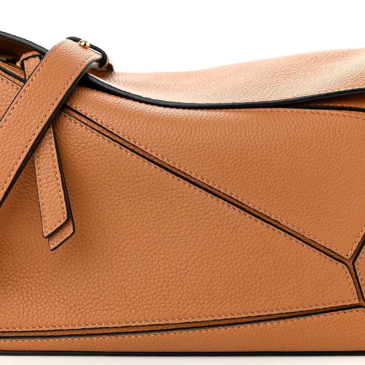 Soft Grained Calfskin Small Puzzle Bag Light Caramel