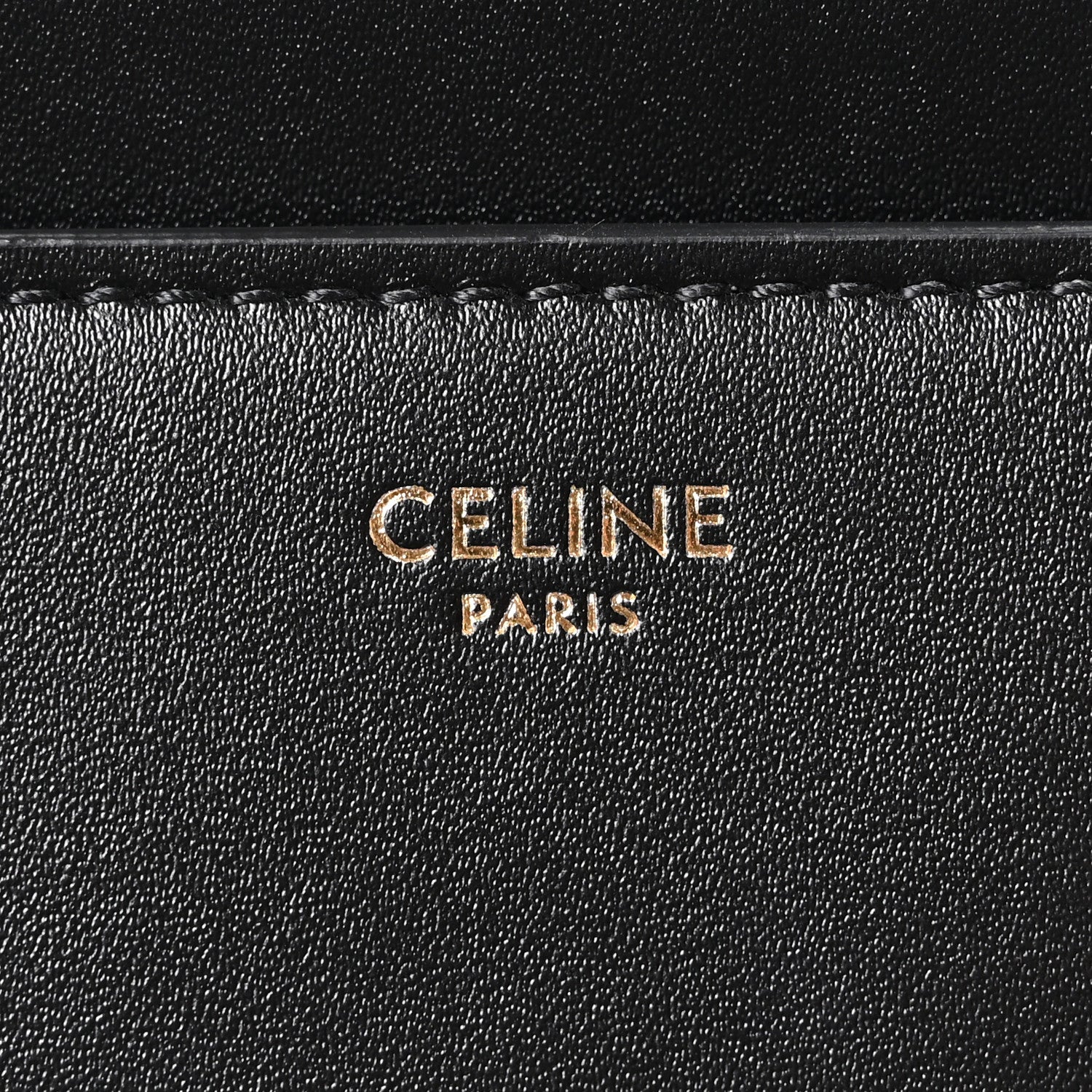 Celine Satinated Calfskin Small 16 Top Handle Bag Black 6 of 12