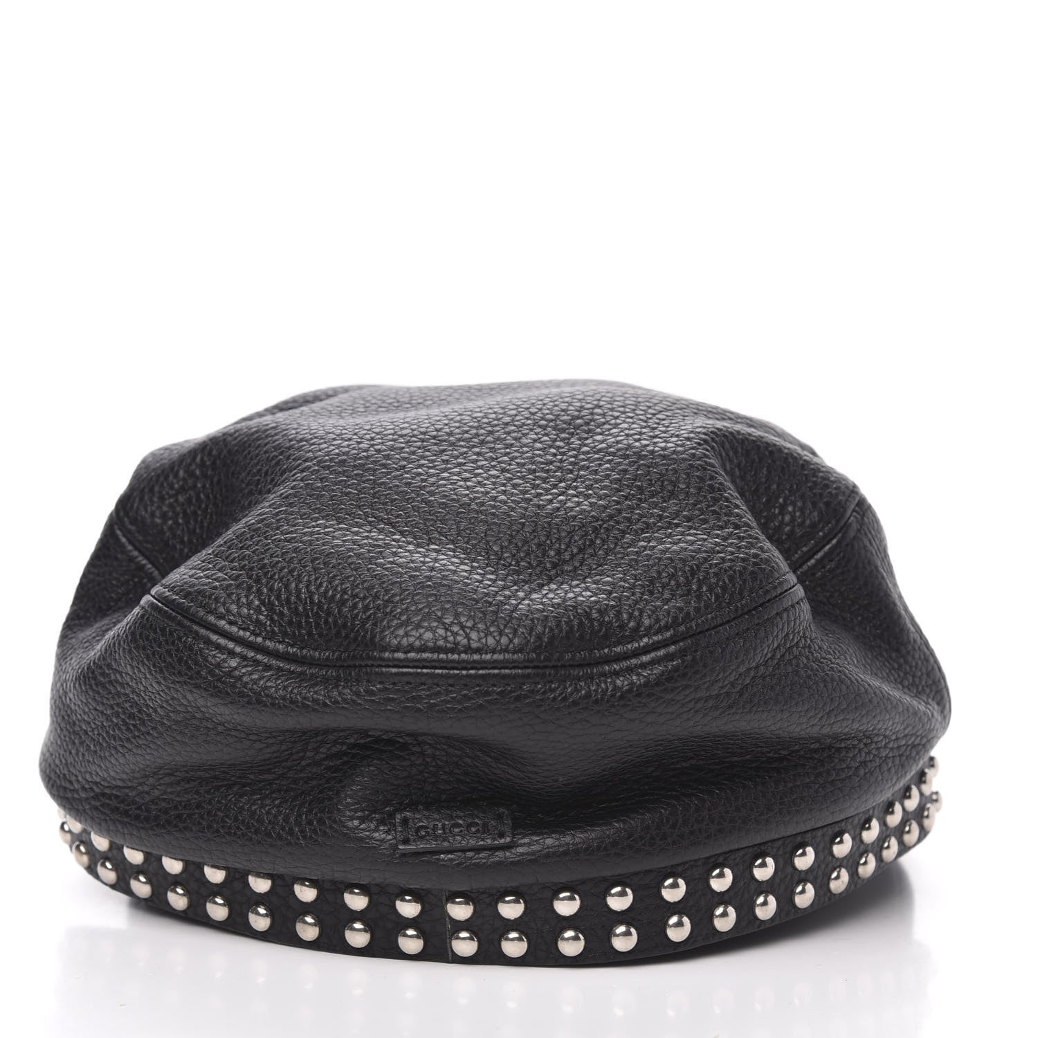 Gucci Calfskin Studded Cellarius Hat L Black 4 of 5