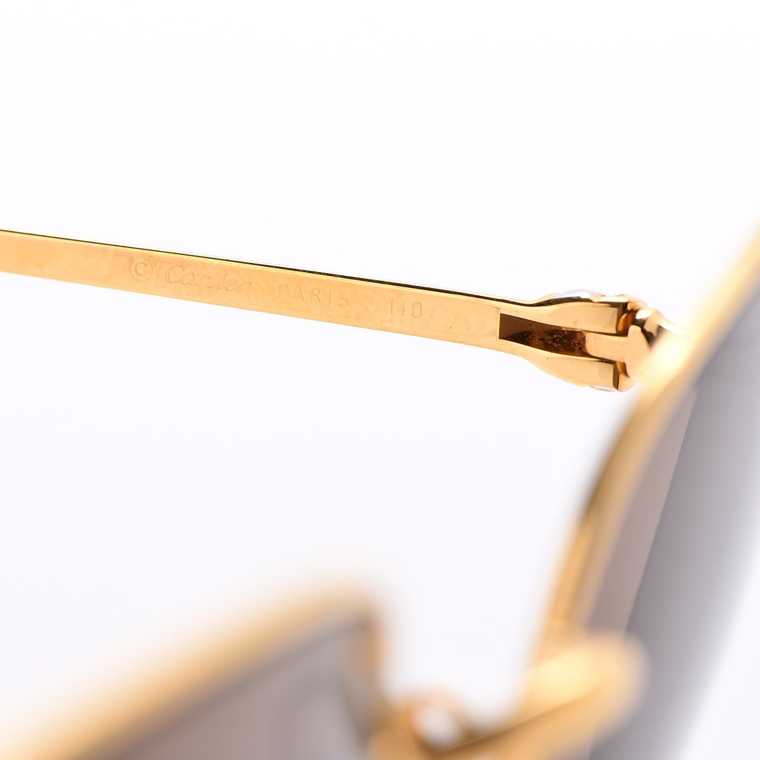Cartier Oval Sunglasses 140 Gold 6 of 8