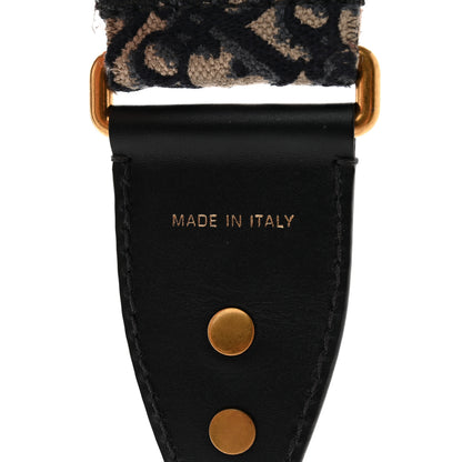 Christian Dior Oblique Studded Shoulder Strap Blue 3 of 6