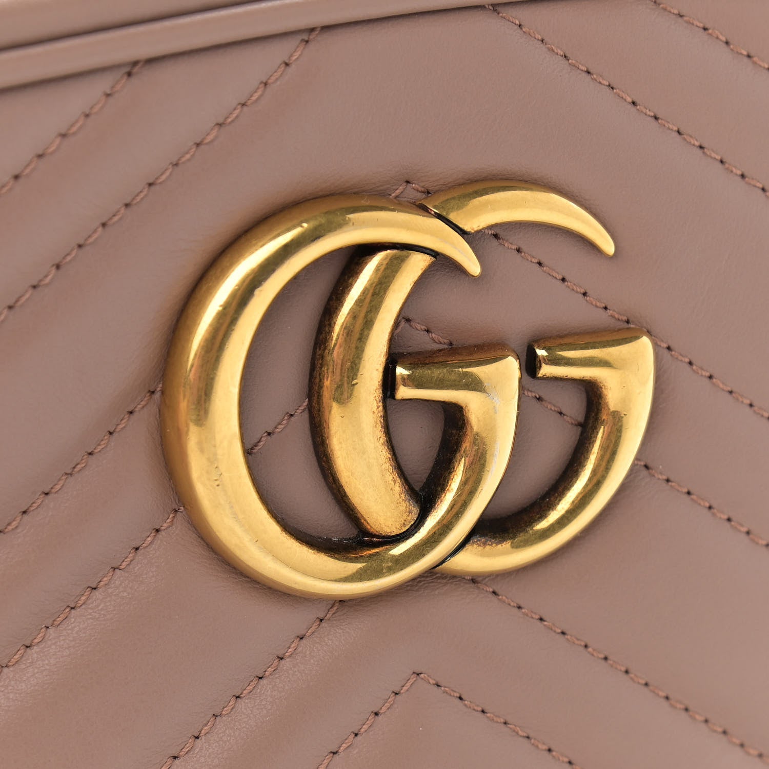 Gucci Calfskin Matelasse Small GG Marmont Chain Shoulder Bag Porcelain Rose 13 of 13
