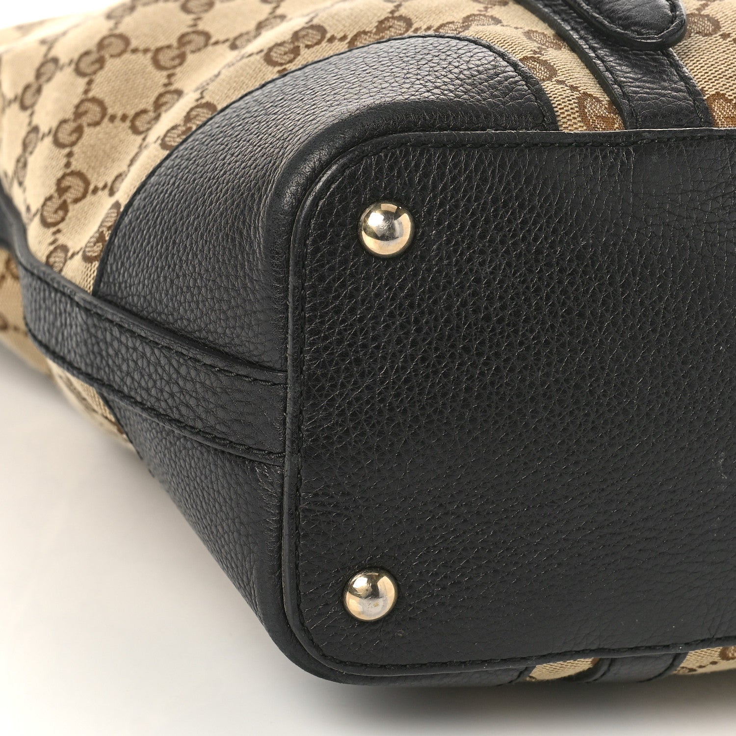 Gucci Monogram Cellarius Calfskin Tote Beige Ebony Black 8 of 9