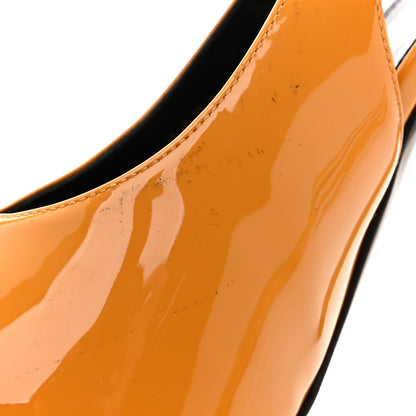 Saint Laurent Patent Venus 110 Slingback Pumps 37 Yellow 11 of 12