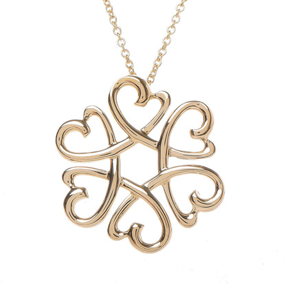 Tiffany 18K Yellow Gold Paloma Picasso Loving Hearts Pendant Necklace 4 of 6