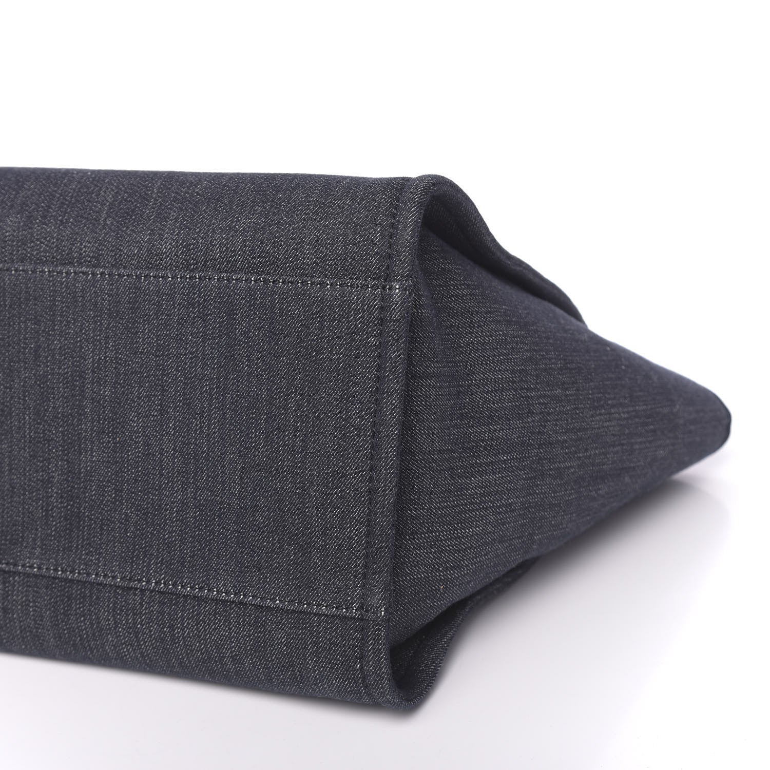 Chanel Denim Medium Deauville Tote Dark Blue 10 of 10