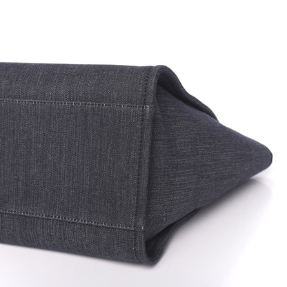 Chanel Denim Medium Deauville Tote Dark Blue 10 of 10