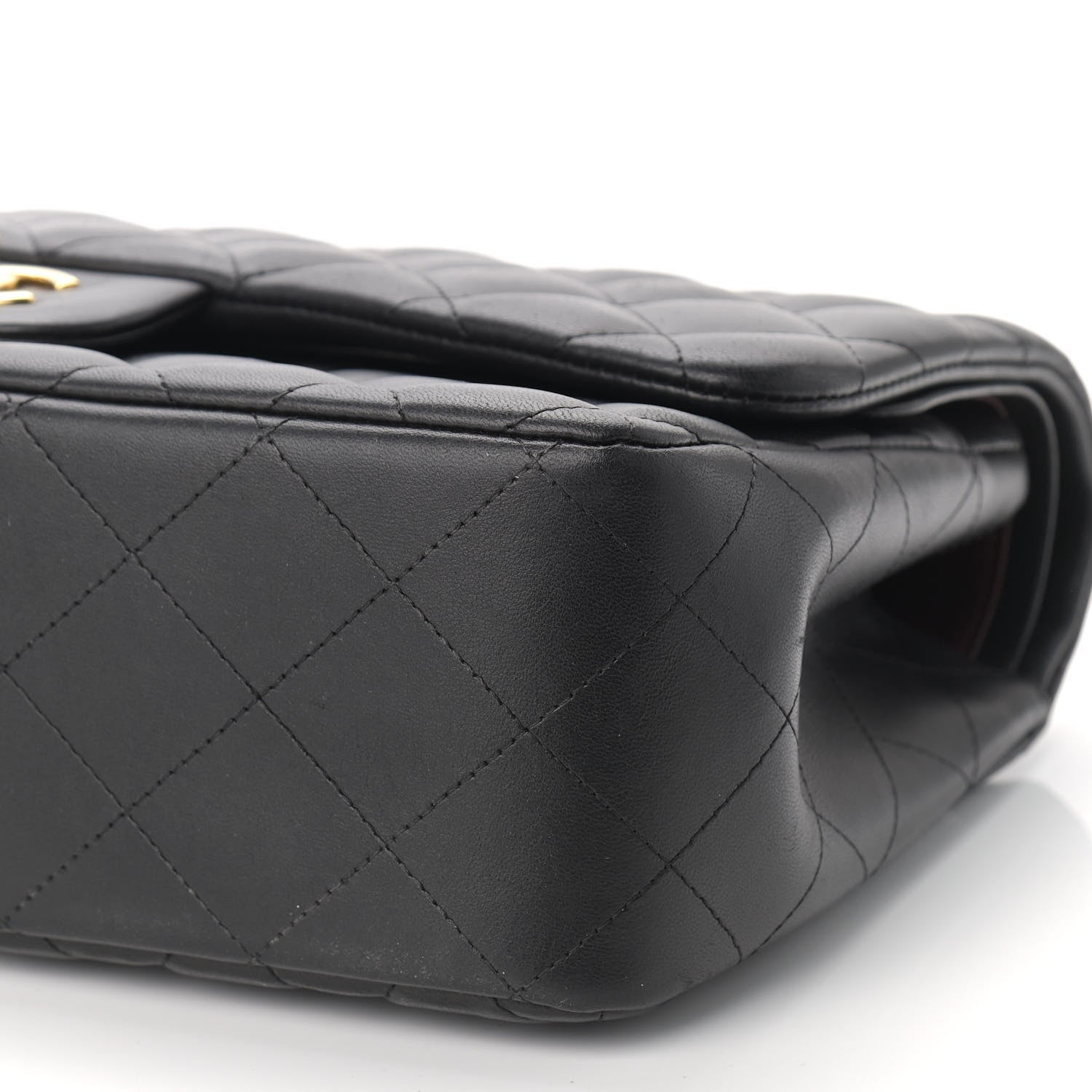 Chanel Lambskin Quilted Jumbo Double Flap Black 9 of 9