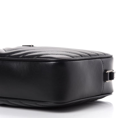 Saint Laurent Calfskin Matelasse Monogram Lou Camera Bag Black 7 of 10