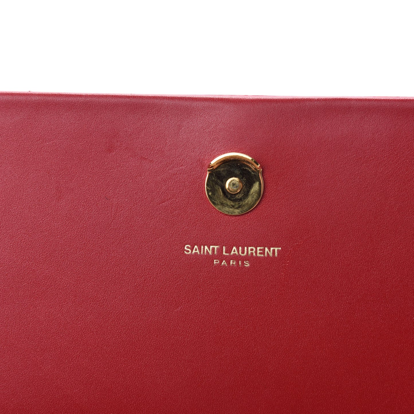 Smooth Calfskin Medium Classic Monogram Kate Tassel Satchel Lipstick Red