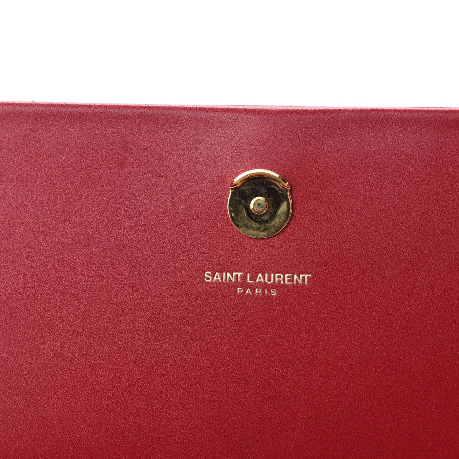 Saint Laurent Smooth Calfskin Medium Classic Monogram Kate Tassel Satchel Lipstick Red 9 of 11