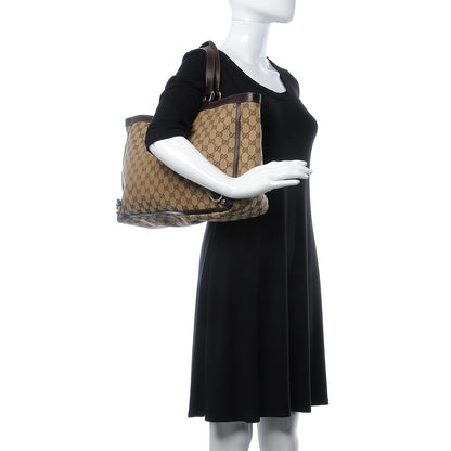 Gucci Monogram Large Abbey Tote Dark Brown 2 of 13